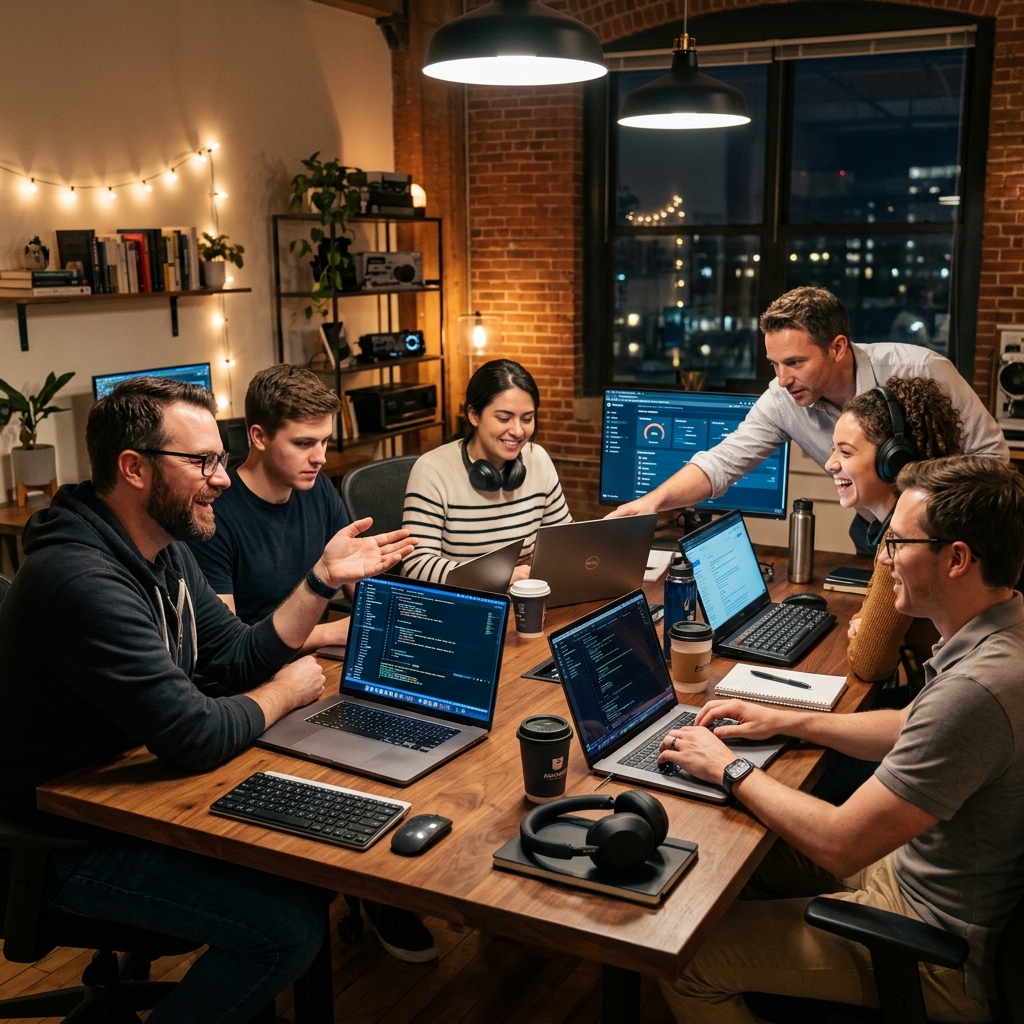 Novex Team Collaborating